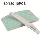 Professional Nail File Set 80-240 Grit Half Moon Nail Buffer