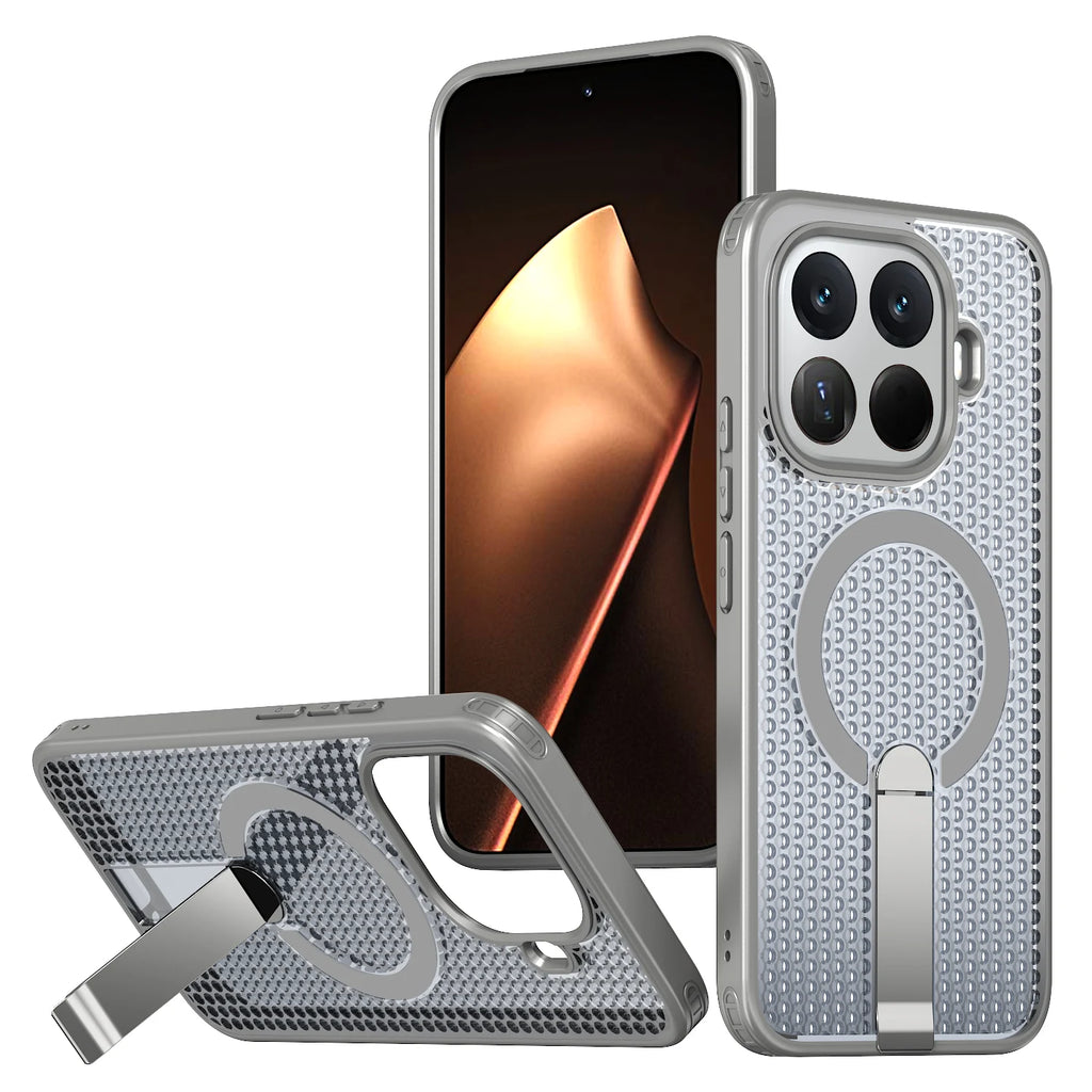 MagSafe Cooling Stand Case for Xiaomi 14T 15T 17T Poco X7 Pro Cover
