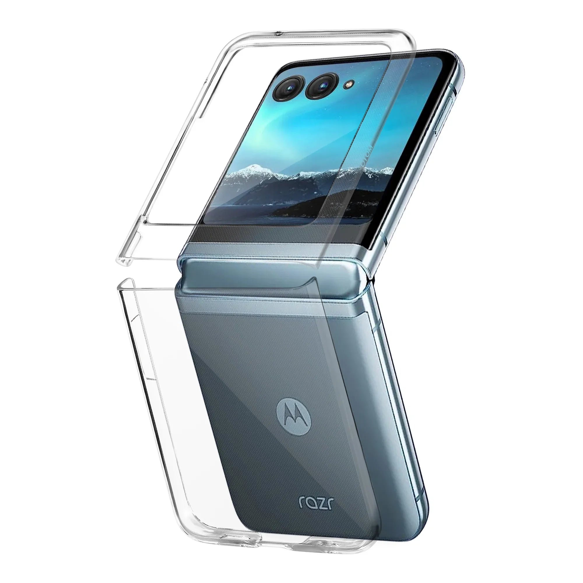 Clear Hard Case for Motorola Razr 70 60 50 40 Ultra