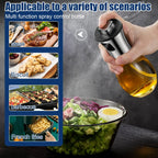 RAFFORD 200ML Oil Sprayer for Cooking Olive Oil Mister for Air Fryer & BBQ