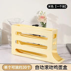 30 Egg Rolling Storage Box 3 Tier Fridge Rack