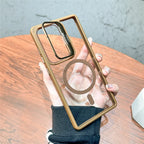 MagSafe Fold Lens Stand Case for Samsung Galaxy S22 S23 S24 S25 S26