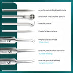 8Pcs Stainless Steel Acne Blackhead Clip Set Facial Pore Cleaner Tool