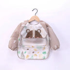 Baby Waterproof Long Sleeve Bib Smock Apron for Toddlers