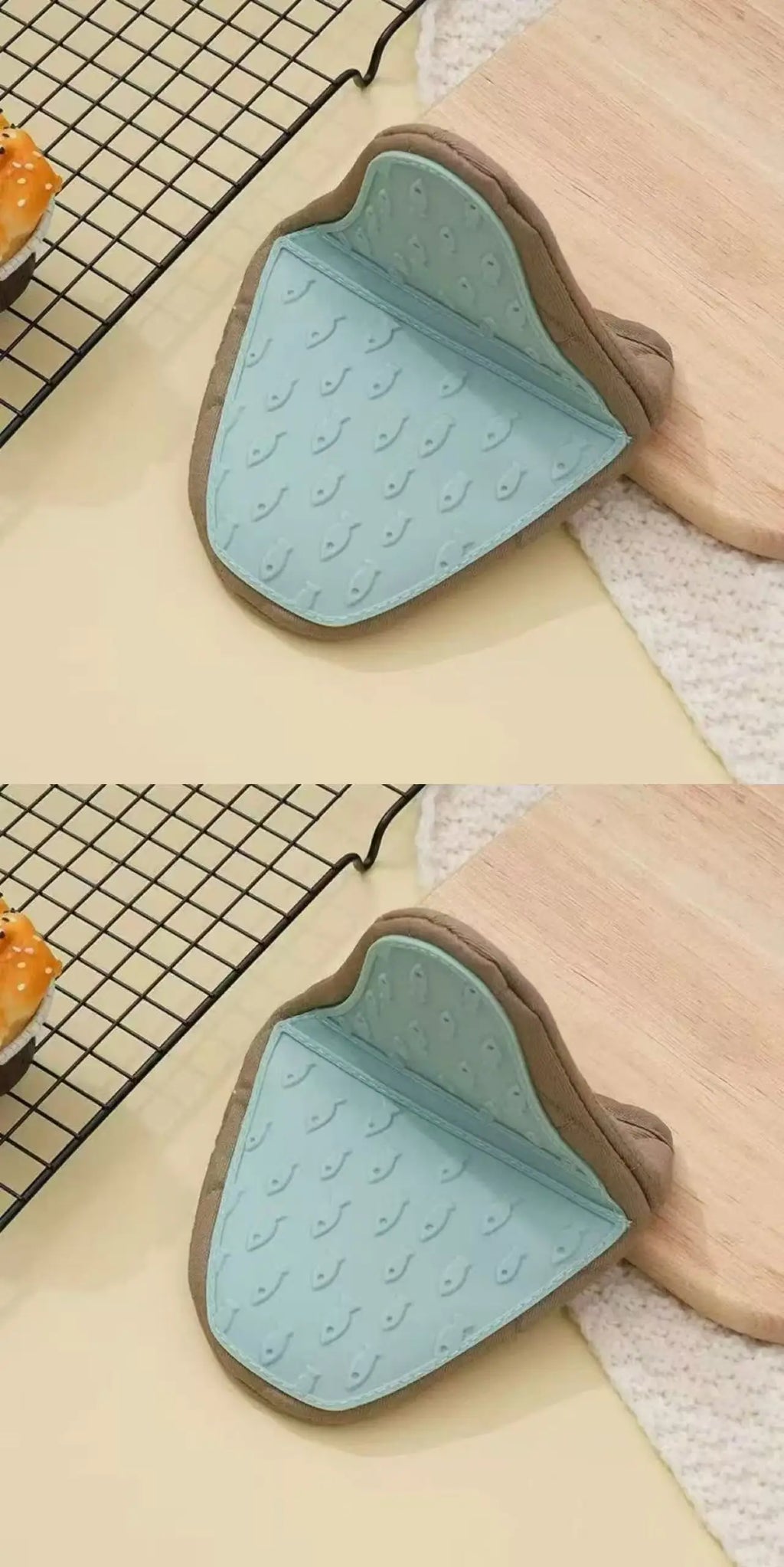 Fish Shaped Silicone Oven Gloves Anti-Scald Heat Resistant Kitchen Mitts