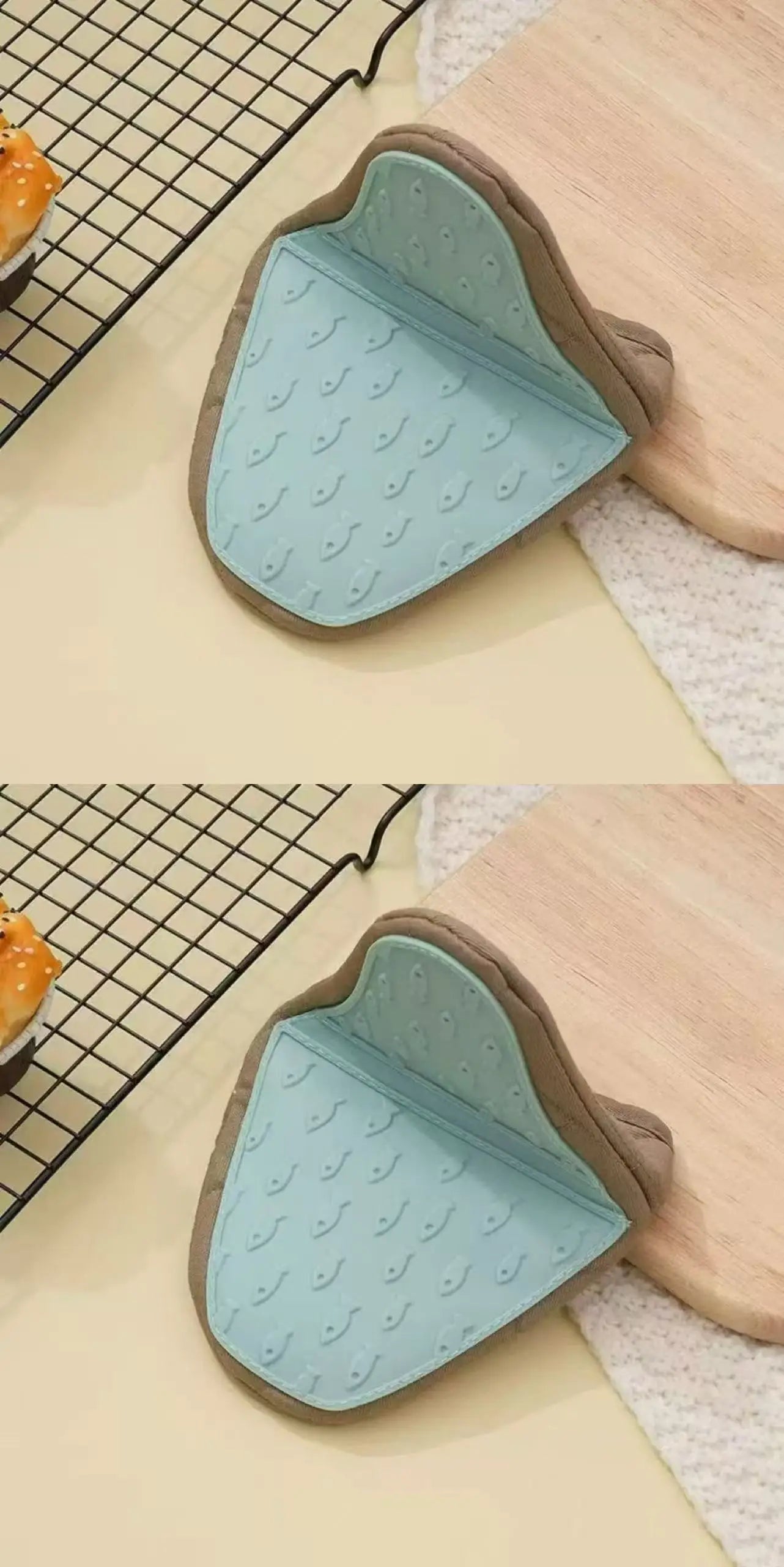 Fish Shaped Silicone Oven Gloves Anti-Scald Heat Resistant Kitchen Mitts