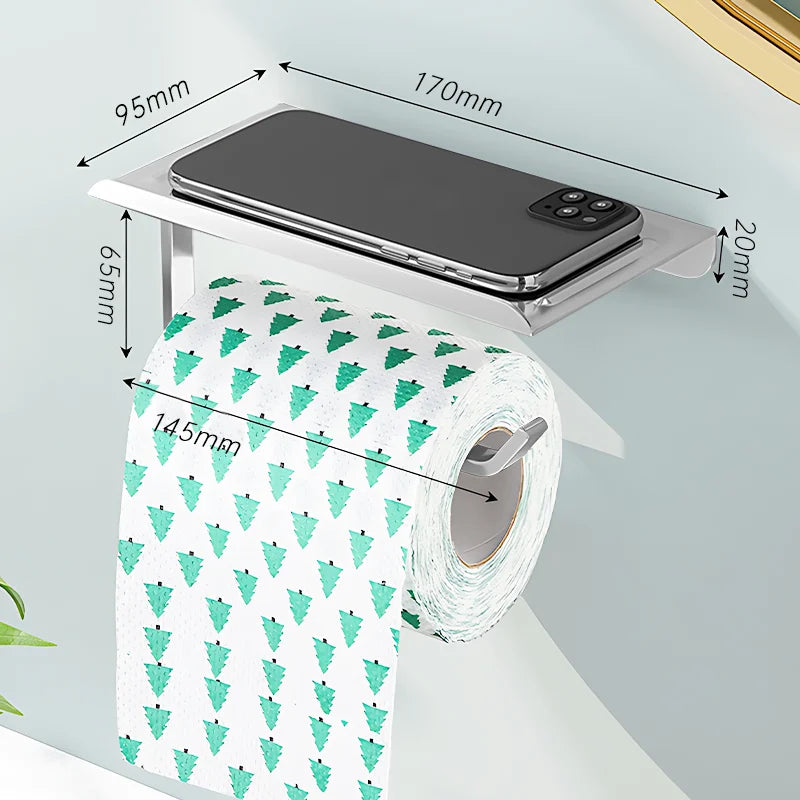 Aluminum Toilet Paper Holder