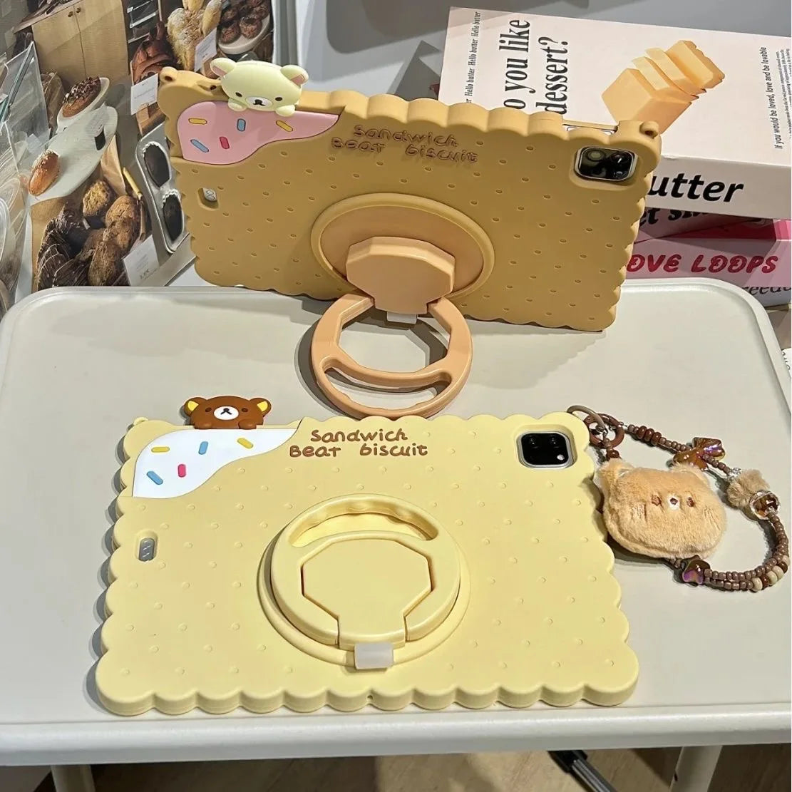 Kids Rilakkuma iPad Case A16 Air 4 5 6 Pro 11 Mini 3 4 5 6 Cover