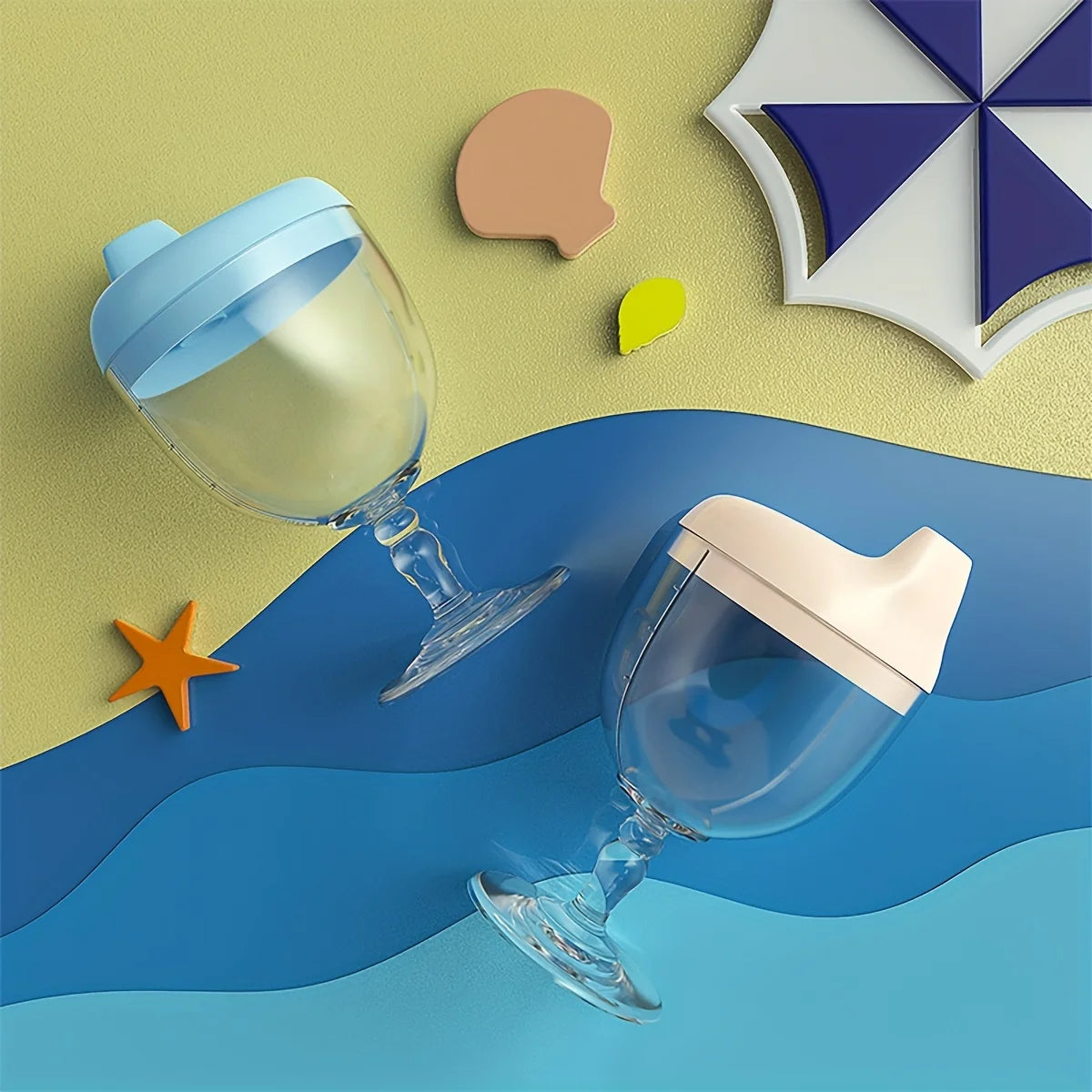 Kids Party Sippy Cup Plastic Goblet Training Cup