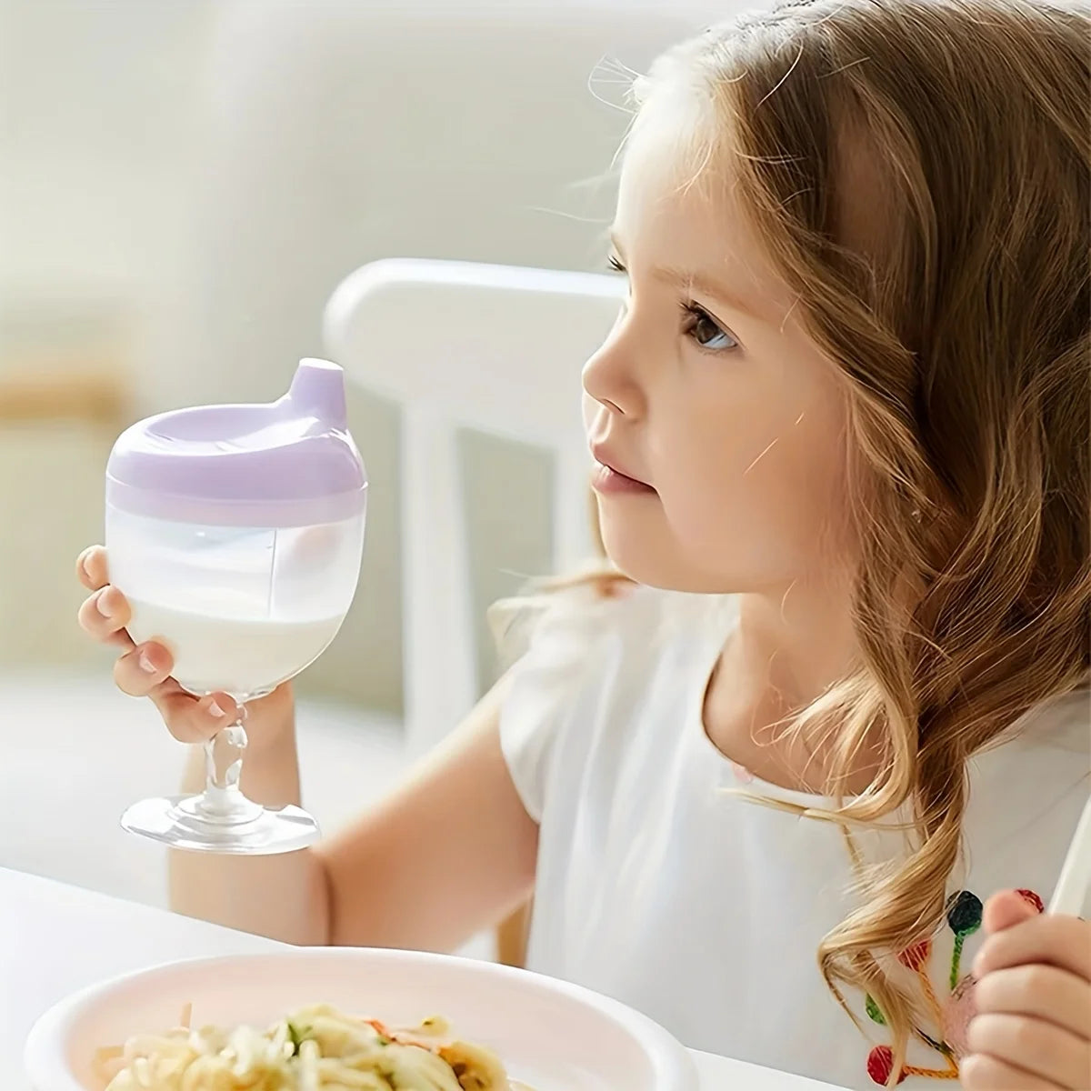 Kids Party Sippy Cup Plastic Goblet Training Cup