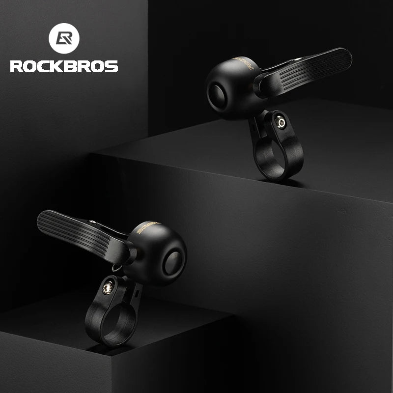 ROCKBROS Bike Bell Alloy Handlebar Bell with Crisp Warning Sound