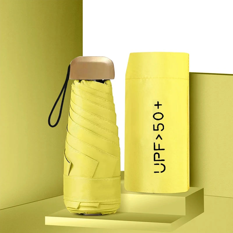 Buy Ultra Light Mini 5-Fold UV Sun Umbrella Pocket Capsule