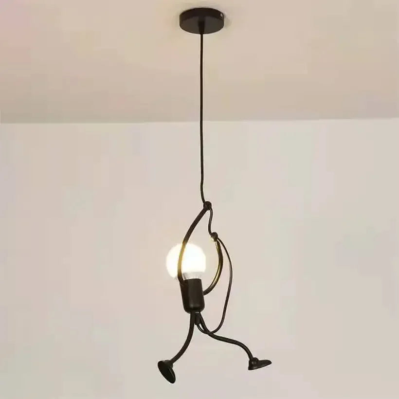 Modern Iron Man Pendant Light for Home & Café Décor
