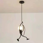 Modern Iron Man Pendant Light for Home & Café Décor