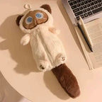 Plush Big-Eyed Cat Storage Bag Stationery Case
