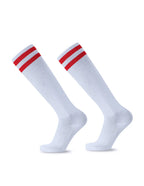 Striped Football Socks Men, Women & Kids Over Knee Soccer Rugby Sports