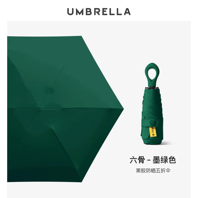 Buy UV Protection Mini 5-Fold Umbrella Compact Travel