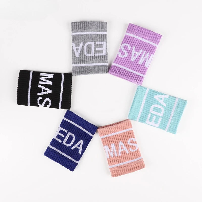 Colorful Elastic Sport Wristband Sweatband for Basketball Tennis Gym