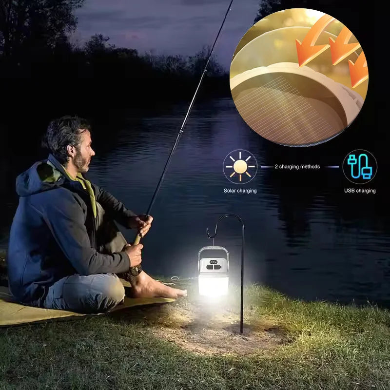 Solar Camping Light Waterproof LED Tent Lantern Main image