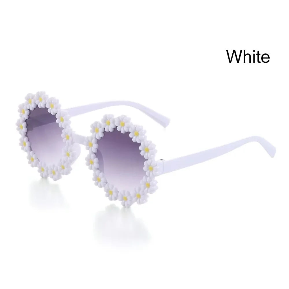 Kids Flower Sunglasses | Cute Daisy Round Shades for Children