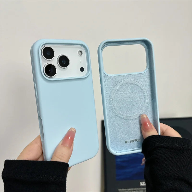 MagSafe Liquid Silicone Case for iPhone 17 16 15 14 13 Pro Max