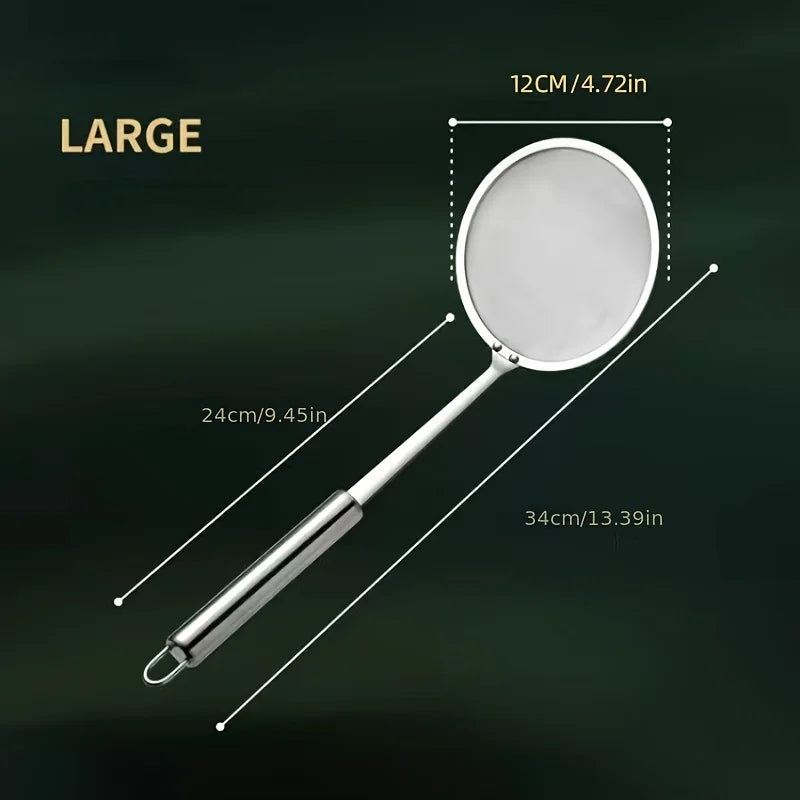 Stainless Steel Skimmer Spoon Fine Mesh Strainer