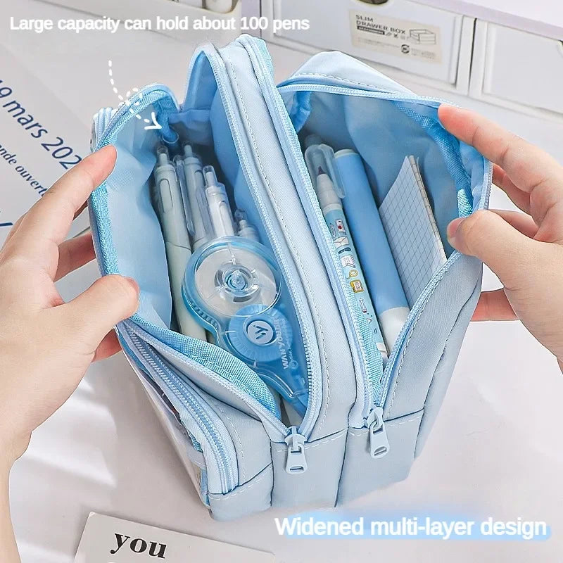Transparent Pencil Case Large Capacity Storage Bag