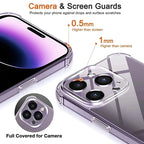 Luxury Clear Silicone Case for iPhone 17 16 15 14 13 12 11 Pro Max