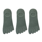 Men’s Toe Socks Breathable Anti Sweat Casual Finger Socks 3 Pairs