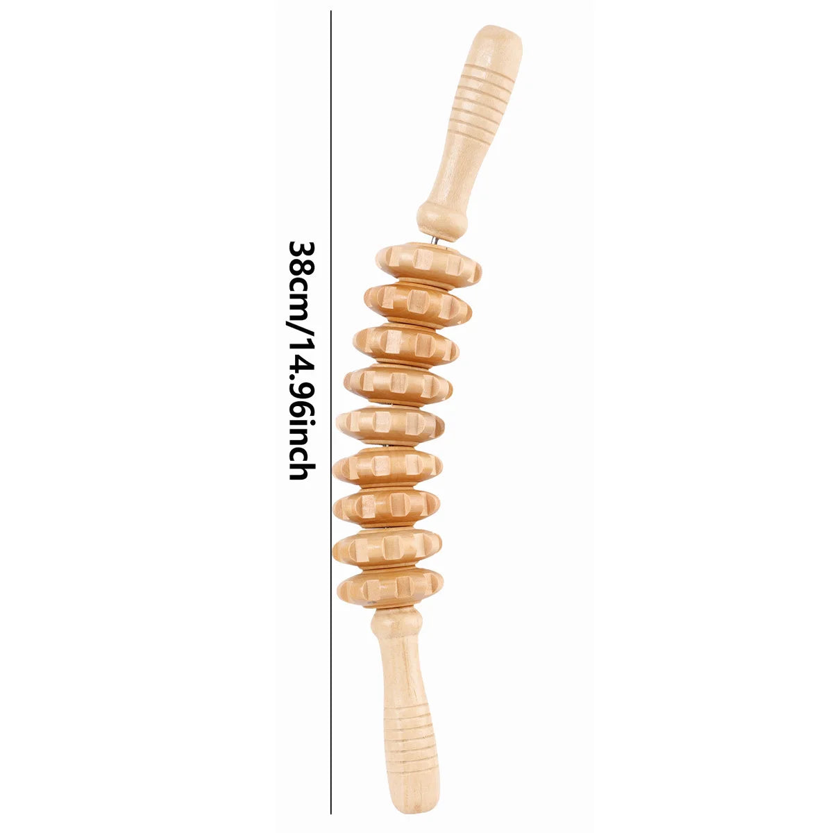 Wooden Therapy Massage Roller Stick for Muscle & Fascia Relief