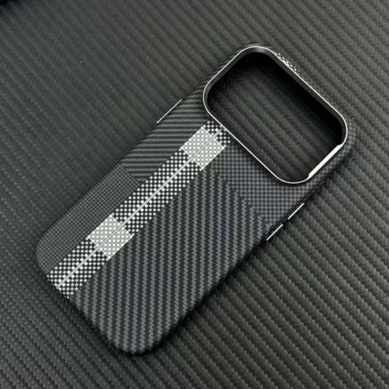 MagSafe Carbon Fiber Armor Case for iPhone 17 16 15 14 Pro Max