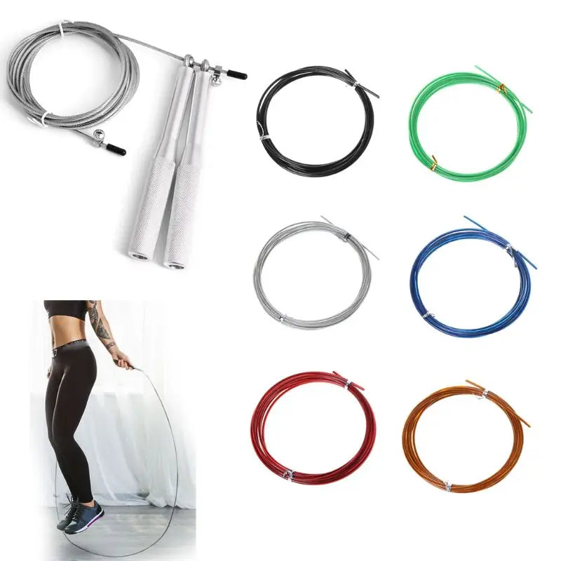 3m Replacement Steel Wire Cable Speed Jump Rope CrossFit Spare