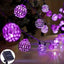 Solar Moroccan Ball String Lights Outdoor Fairy Decor