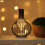 Iron Wire Cage LED Night Light for Bedroom & Living Room