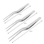 Kitchen Tweezers Stainless Steel – BBQ Food Clip & Cooking Tongs (1/3Pcs)