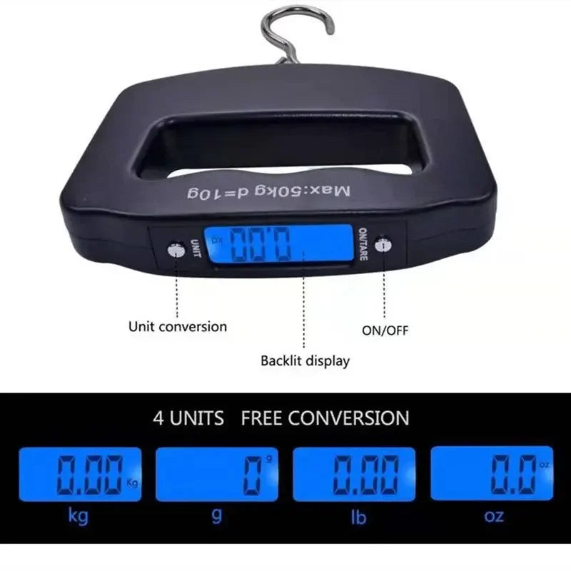 50KG Digital Hanging Scale Luggage & Fish Scale