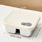 WORTHBUY 304 Stainless Steel Lunch Box Leakproof Stackable Food Container