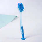 Pot Cleaning Brush Suction Cup Sink Scrubber