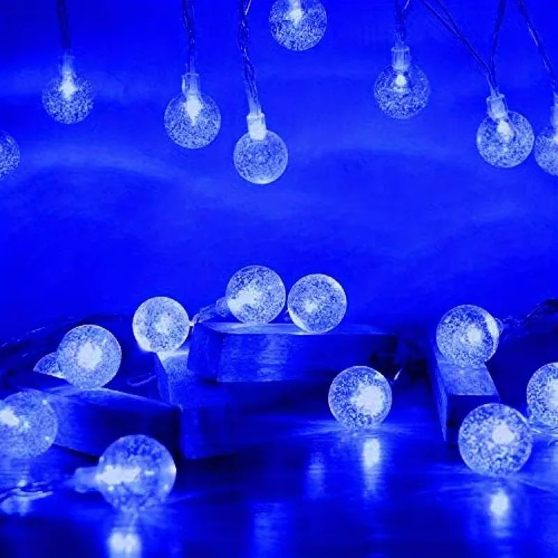 LED Bubble Ball Fairy Lights USB Outdoor String Light