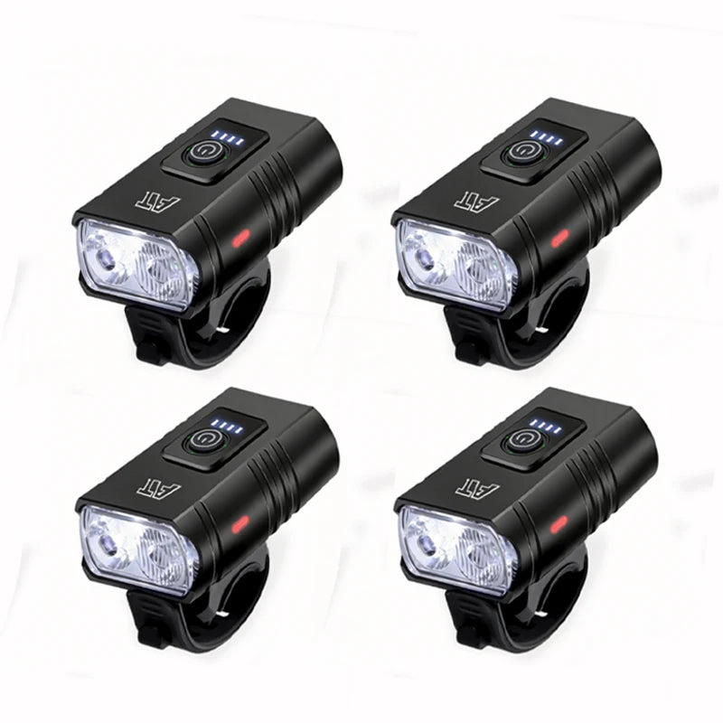 LED Bicycle Front Light Type-C Rechargeable Headlight