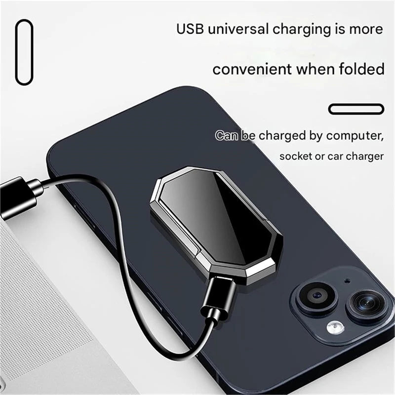 Phone Holder with Lighter - Portable USB Rechargeable Design