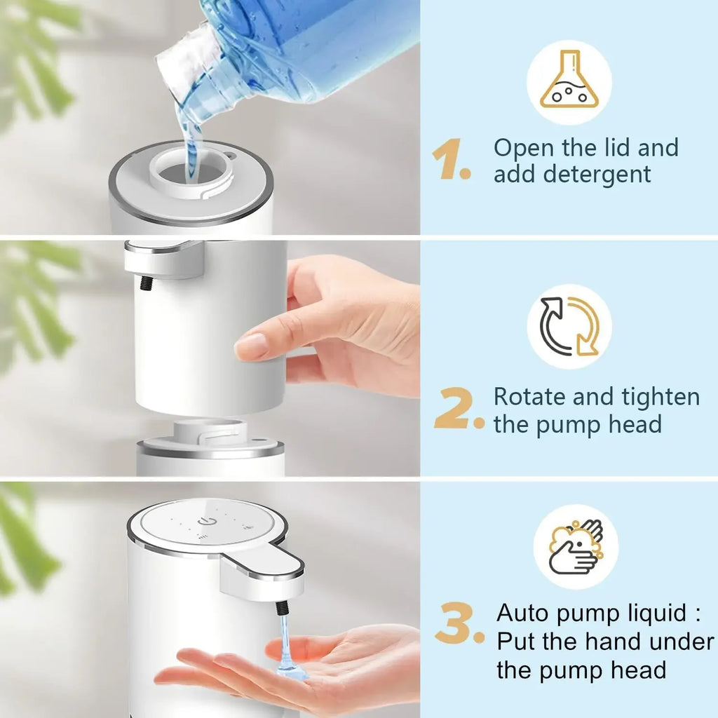 Automatic Soap Dispenser Touchless USB Rechargeable Infrared Foam/Liquid