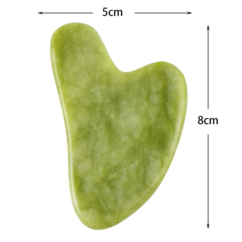 Natural Stone Gua Sha Face Scraping Jade Skin Firming Roller