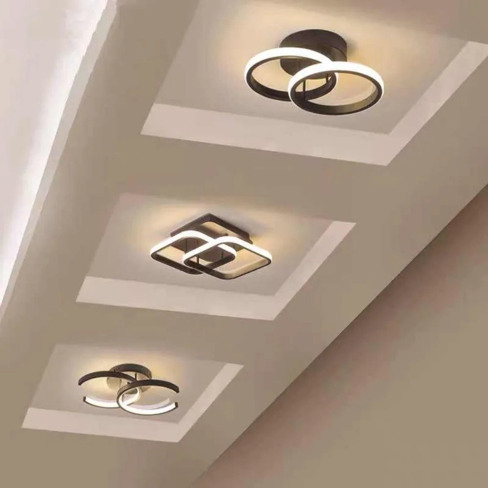 Modern 2 Rings LED Ceiling Light Creative Ceiling Lamp