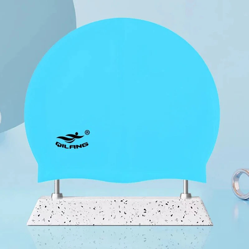 Waterproof Silicone Swimming Cap with Ear Protection