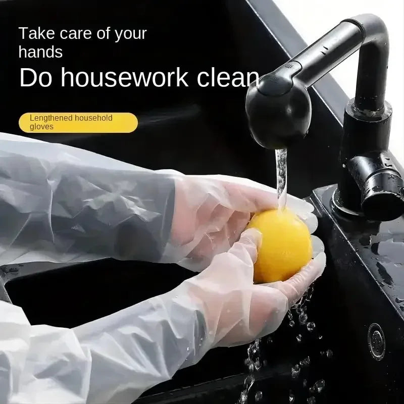 Disposable Long Arm Gloves Waterproof CPE Gloves