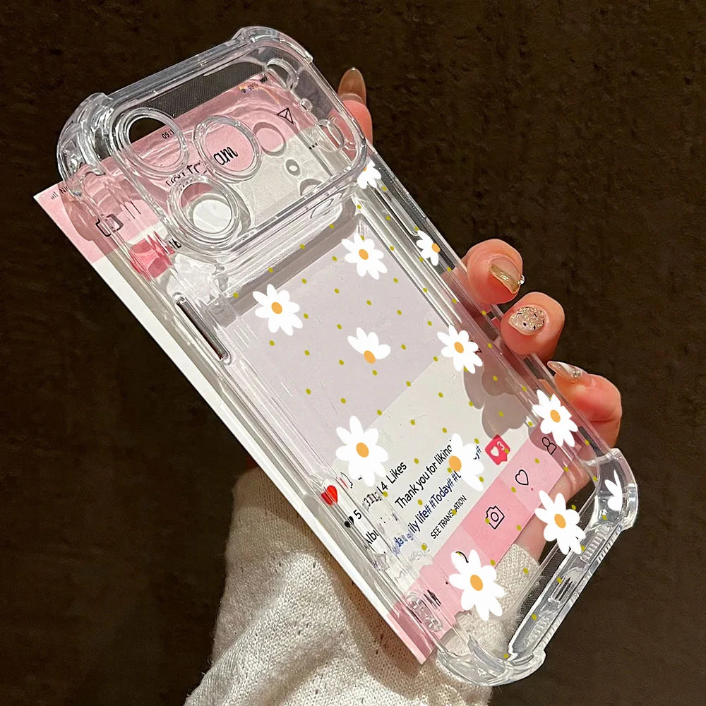 Floral Clear Shockproof Case for Motorola Edge 70 60 Fusion & Moto G