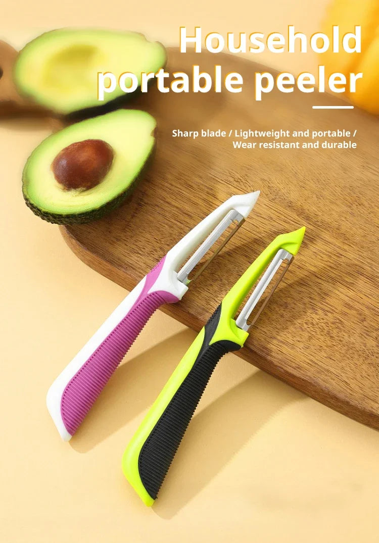 Stainless Steel Vegetable Peeler Anti Slip Handle Fruit & Potato Scraper