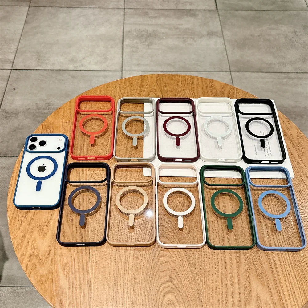 MagSafe Clear Magnetic Case for iPhone 17 16 15 14 13 12 11 Pro Max