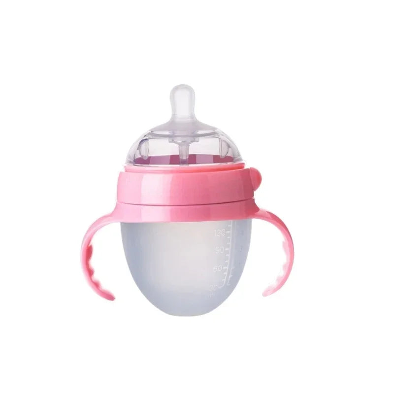 Silicone Baby Feeding Bottle Anti-Choking Nipple Cup